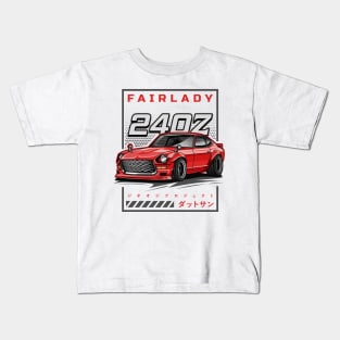 Vintage Car Fairlady 240Z (Super Red) Kids T-Shirt